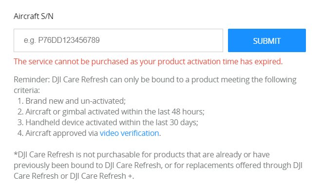 Is DJI Care Refresh Worth It - error for old drones