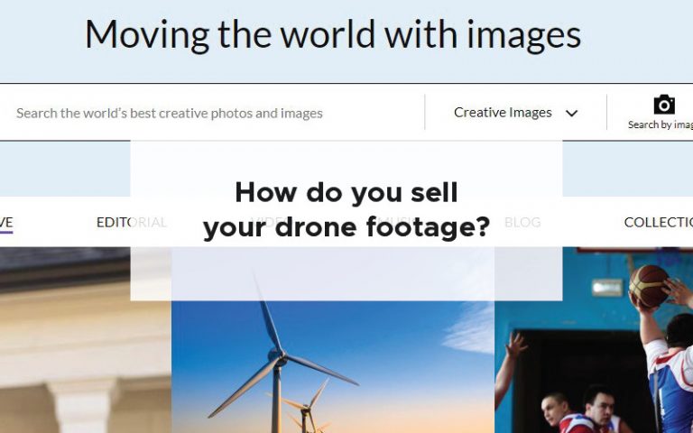 How do I sell my drone footage