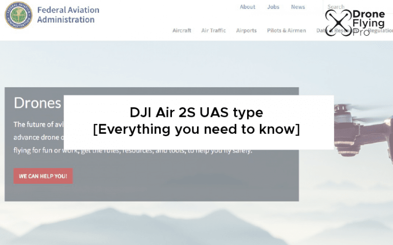 The UAS type for the DJI air 2S