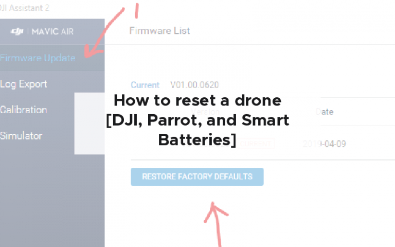 How to reset a drone - full process
